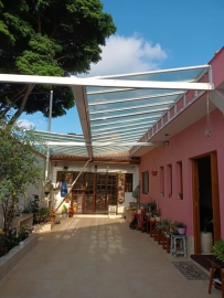 Cobertura em Policarbonato Alveolar Garagem