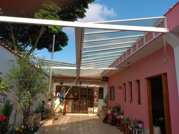 Cobertura em Policarbonato Alveolar Garagem
