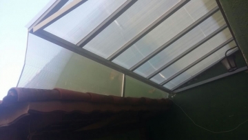 Foto Cobertura em Policarbonato Alveolar Reta Entrada