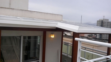 Foto Cobertura em Policarbonato Alveolar Reta Pergolado Varanda