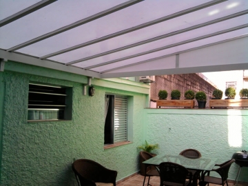 Foto Cobertura em Policarbonato Compacta Área Descanso Residencial