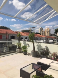 Cobertura em Policarbonato Compacta Varanda do Sobrado