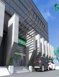 Projetos com Cobertura Policarbonato Compacto Semi Curva