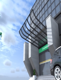 Projetos com Cobertura Policarbonato Compacto Semi Curva