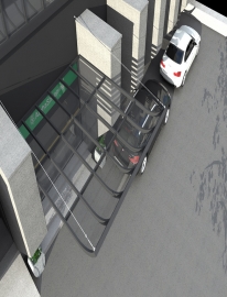 Projetos com Cobertura Policarbonato Compacto Semi Curva